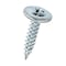 Itw Sheet Metal Screw, No 8 x 3/4 in, Zinc Plated Truss Head Phillips Drive, 200 PK 21504 - alternate 2